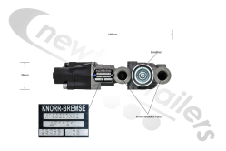 K125537N00 – AE1141  Knorr Bremse Lift Axle Valve K125537N00 – AE1141