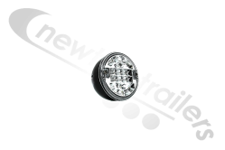 F113225-01 Fruehauf Rear Round White LED Light/Lamp