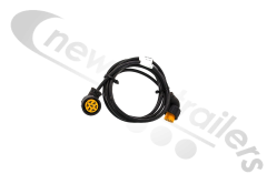 68-2443-007 Aspoeck Tail Lamp - ASS1 Yellow Connector On Both Ends With 3 metre Cable For Left Hand Lamps