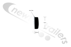 N1001814 Fruehauf Rubber Body Pad