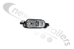 31-7704-057 Aspoeck Marker Lamp Front Unipoint I Clear LED With 3.5m P&R Fixing