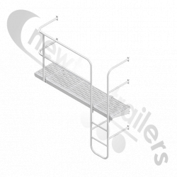 SF930890-28-M HAND & LADDER Fruehauf Catwalk HAND RAIL & LADDER Nearside Left for 2.0m Front Body Height Tippers