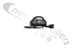 36-3007-057 Aspoeck Number Plate Lamp with 0.5 meter Wire Plug ASS2
