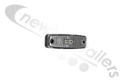 890/01/04  Rubbolite Front Marker Lamp Clear LED With 2 Pins Superseal Plug
