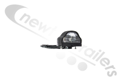 36-3007-057 Aspoeck Number Plate Light With 1 meter Wire Plug ASS1