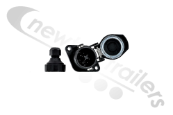 3003EBS SOCKET-CV 7 Pin Plastic Trailer EBS Socket - 24V