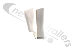 62" CIRC x 65" LONG WHITE Grain Sock White Fabric for Fruehauf PPG