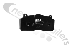 203057009601 SAF Brake Pads for SBS 2220 H0 / Haldex ModulT Caliper - Upto 11/2018 (Standard Version)