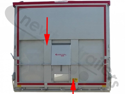 UKK52002-4260 Fruehauf Tailgate / Door Vertical Profile - Sold Per meter