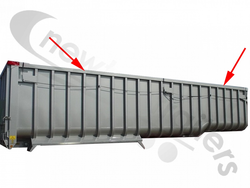 D004205-10732 Top Rail Alloy Extrusion Profile LG:10732 Fruehauf Ribsider Body