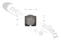 EJW7067 Fruehauf Tailboard Door Hinge Pin Casting (Cotton Reel)