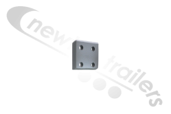 EJX5456 Fruehauf Tailboard Hinge Inner Plate  - Inner Plate (Right Hand Side)