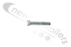 EJY 2056 Fruehauf Tipping Bar End Collar Pinch Bolt M16 x 100mm With Split Pin Hole