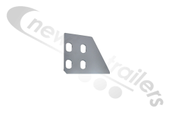 EJX5458 Fruehauf Door Hinge Outer Triangle Profile