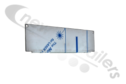 End Plate Stainless Fruehauf Infill Cover Plate For Rear Of Chassis 360mm x 107.5mm