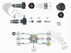 UK-15-7002024 Aspoeck 7 Pin Female Repair Socket