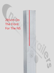 F118505-01 Fruehauf Stepframe Planker Wing Valance Top Plate Nearside Left