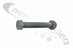 20.3.341.1048.19 SAF Axle Pivot Eye Bush Bolt Complete With M30 Nut - M30 x 210mm