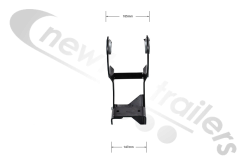 03239005800 SAF Lift Axle Bracket For Dual Piece For B9-22K01 and B9 -22S Axle