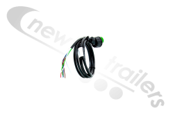 68-2407-017 Aspoeck Tail Lamp LOOM- ASS1 Green Connector With 3 Metre 7 Core Cable  For Right Hand Lamps