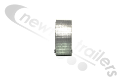 SILVER-3.0 Cover Sheet Side Strap Without D Eyelet Grey/Silver 3m
