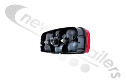 25-2200-007 Aspoeck Tail Lamp ECOPOINT - L/H With 7 Pin Connector (Bulb Version)