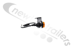 31-2064-017 Aspoeck Unipoint Side Amber Marker Lamp 90 Degree Bracket 0.5m P&R Fixing