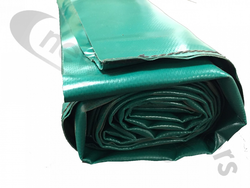 62" CIRC x 65" LONG GREEN GREEN Grain Sock FABRIC for Crane, Fruehauf, PPG.