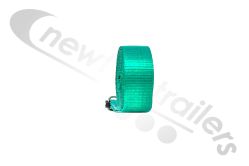 GREEN-3.0 Dawbarn Cover Sheet Side Strap Without D Eyelet Green 3m