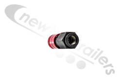 CF353182 Red Air Line Self Seal "C" Coupling M22x1.5mm