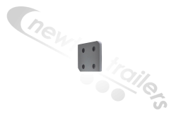 EJX5456 Fruehauf Tailboard Hinge Inner Plate  - Inner Plate (Right Hand Side)