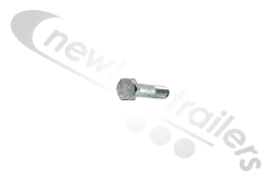 EJY 2056 Fruehauf Tipping Bar End Collar Pinch Bolt M16 x 100mm With Split Pin Hole