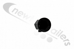 L6809 Wheel Nut Cover - Black Plastic Nut Cover - Universal
